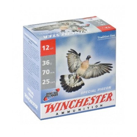 Cart. Winchester Special Pigeon 12-70 16mm 36g Ch.7 Cx.25 CHSPPI12P7