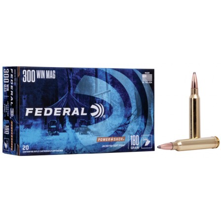 FEDERAL Power Shock 300 Win Mag 180Grs SP