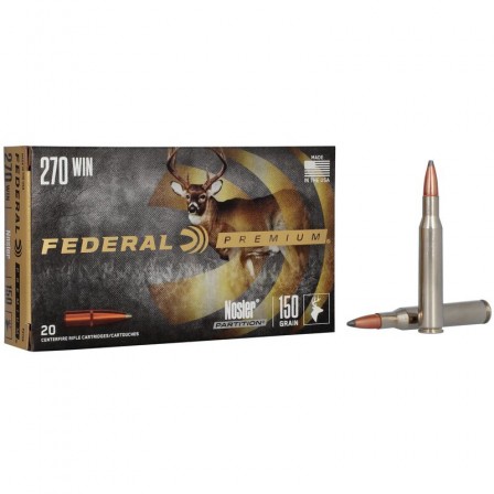 FEDERAL Premium 270 Win 150Grs Nosler Partition