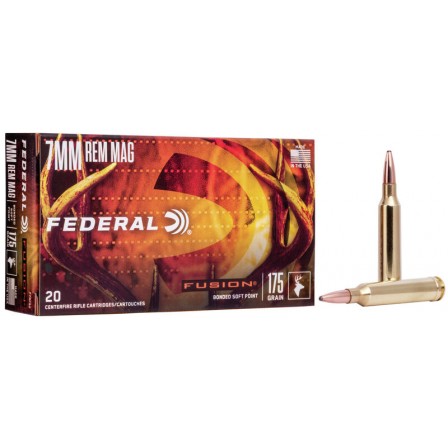 FEDERAL Fusion 7mm Rem Mag 175Grs